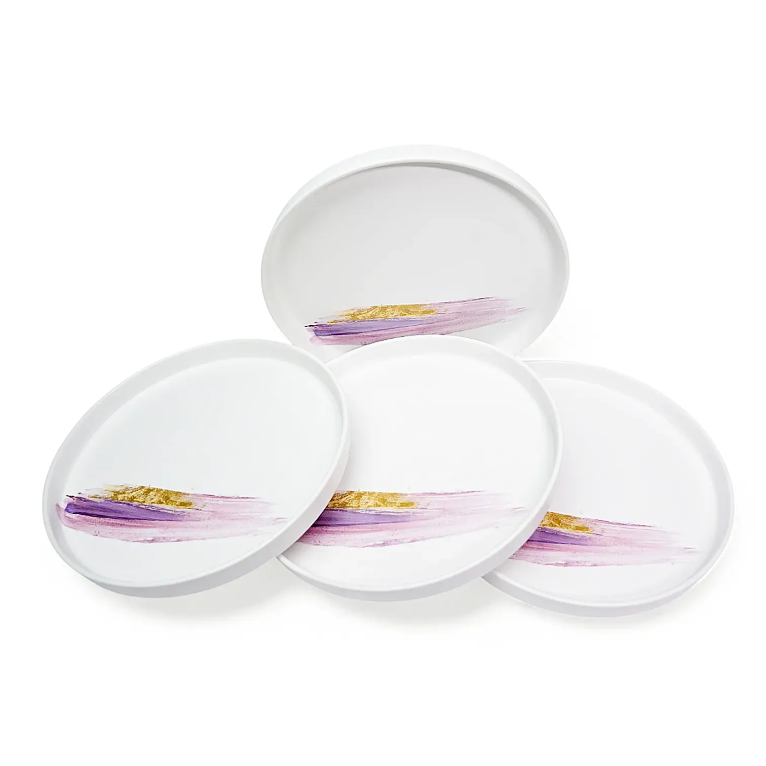  White Ceramic Plate. 10-Inch