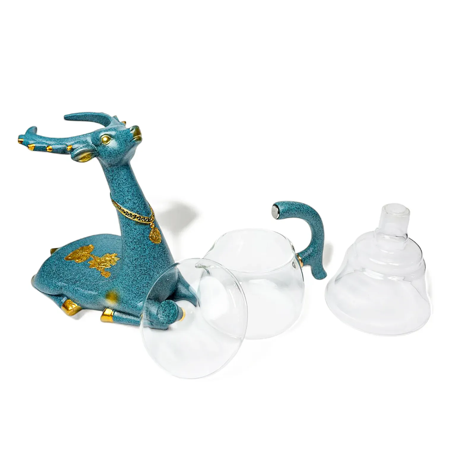 Automatic Deer Glass Teapot