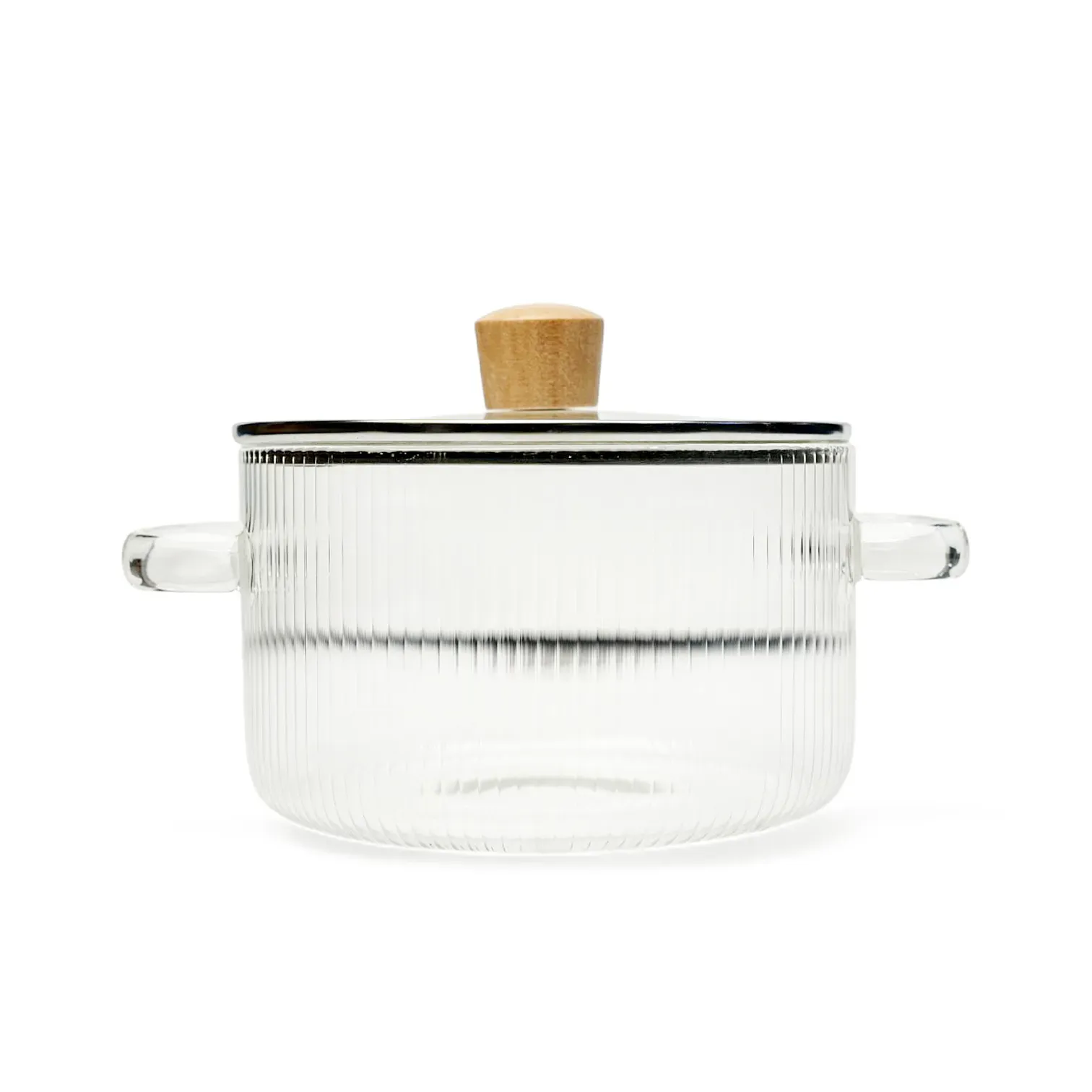 All-Transparent Glass Pot, 1.6L