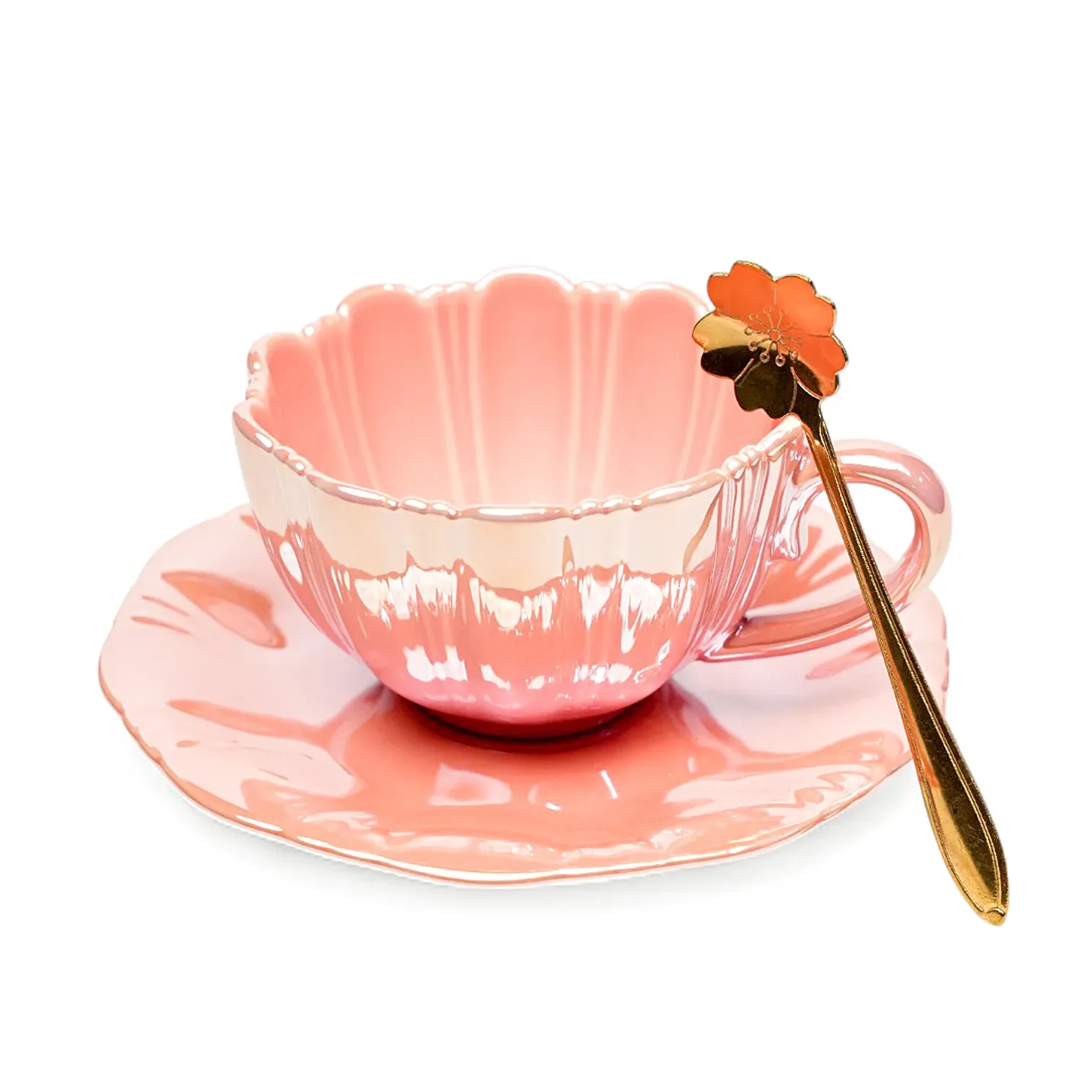 Pink Japanese Coffee Cup Set, 240ml