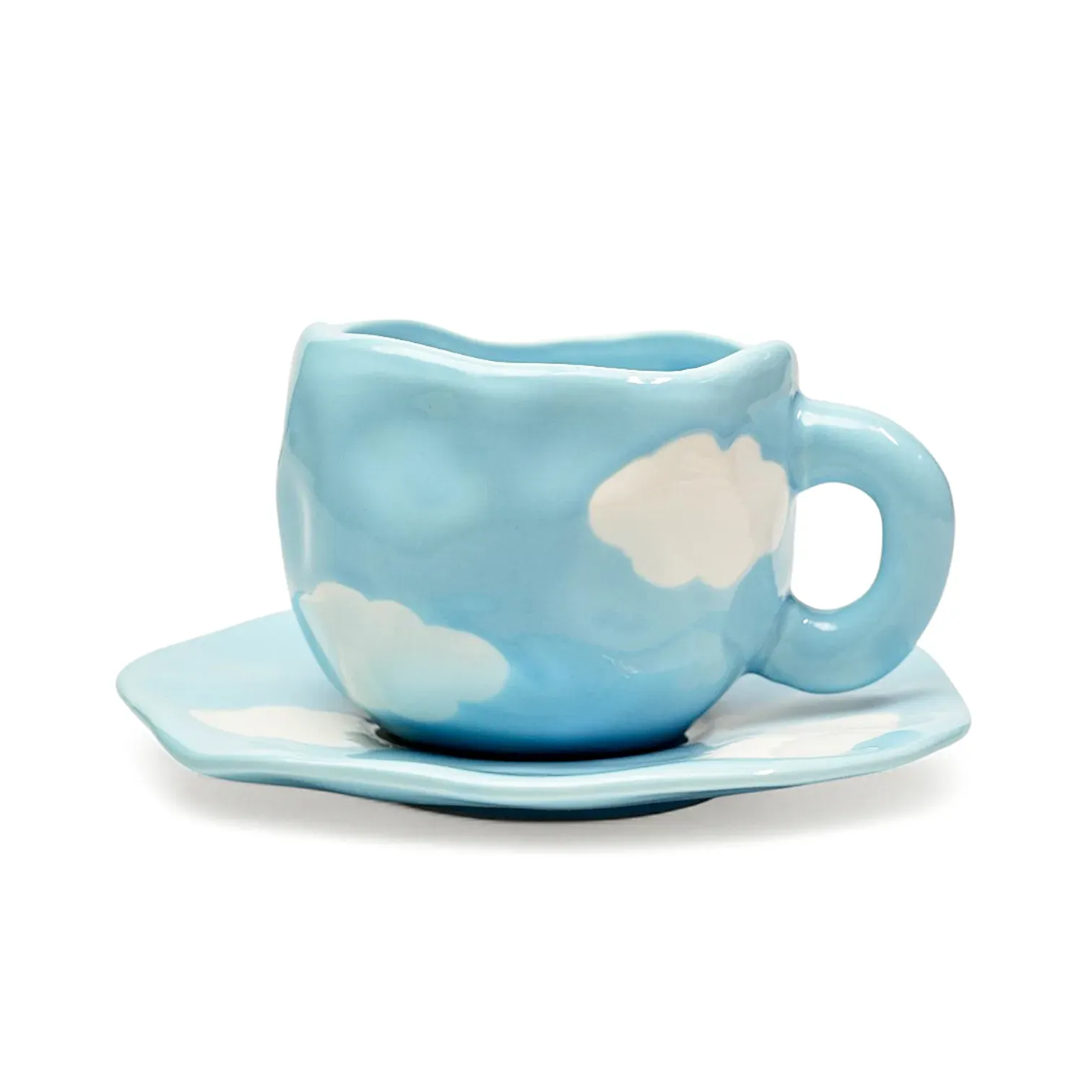 Ceramic Coffee Cup and Saucer Set 